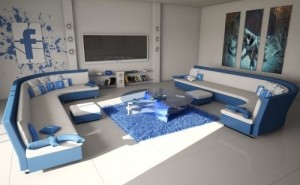 Blue Living Room Design 2017