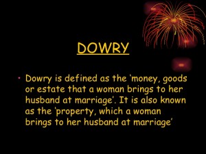 Dowry Defination