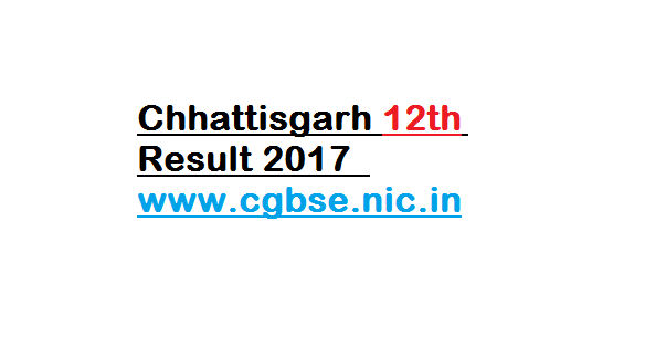 Chhattisgarh 12th Result 2017