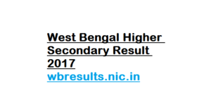 West Bengal Higher Secondary Result 2017