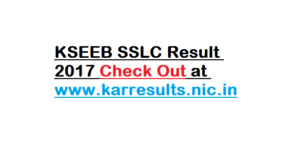 KSEEB SSLC Result 2017