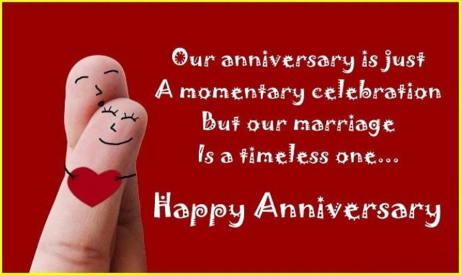 Anniversary status for Husband