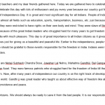 speech on independence day in english