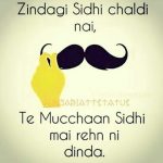 Mustache status in Hindi Language