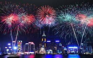 new year evening fireworks images pictures